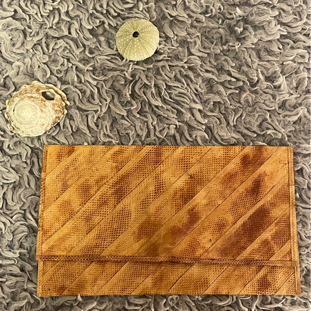 Vintage snakeskin pocketbook/clutch